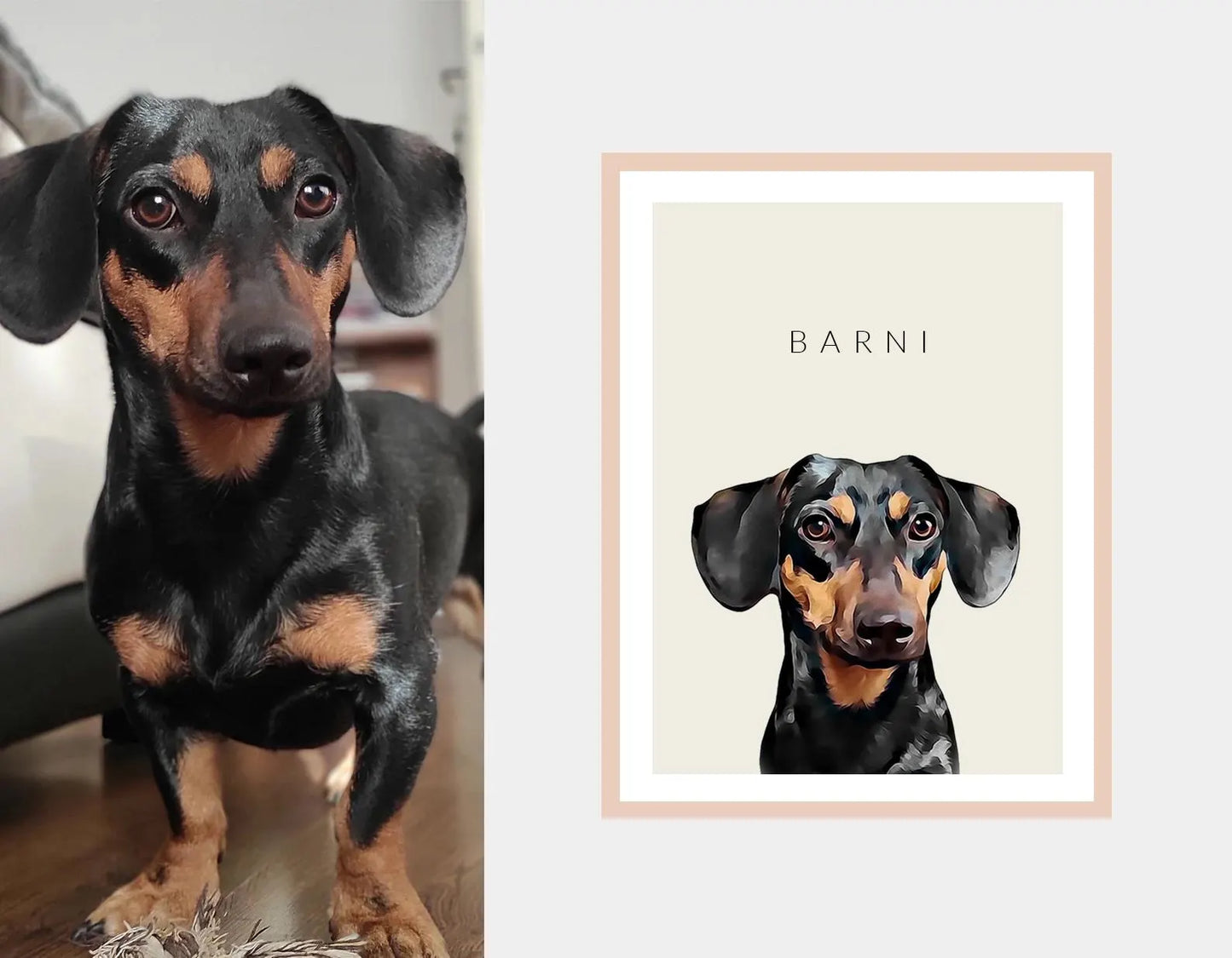 Custom Pet Portraits, Watercolour Pet Painting, Digital Painted from Photo, Pet Memorial Gif, Pet Gifts