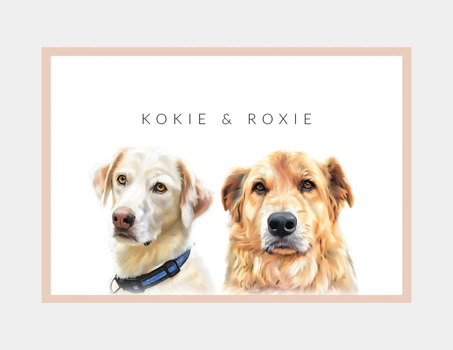 Custom Pet Portraits, Watercolour Pet Painting, Digital Painted from Photo, Pet Memorial Gif, Pet Gifts