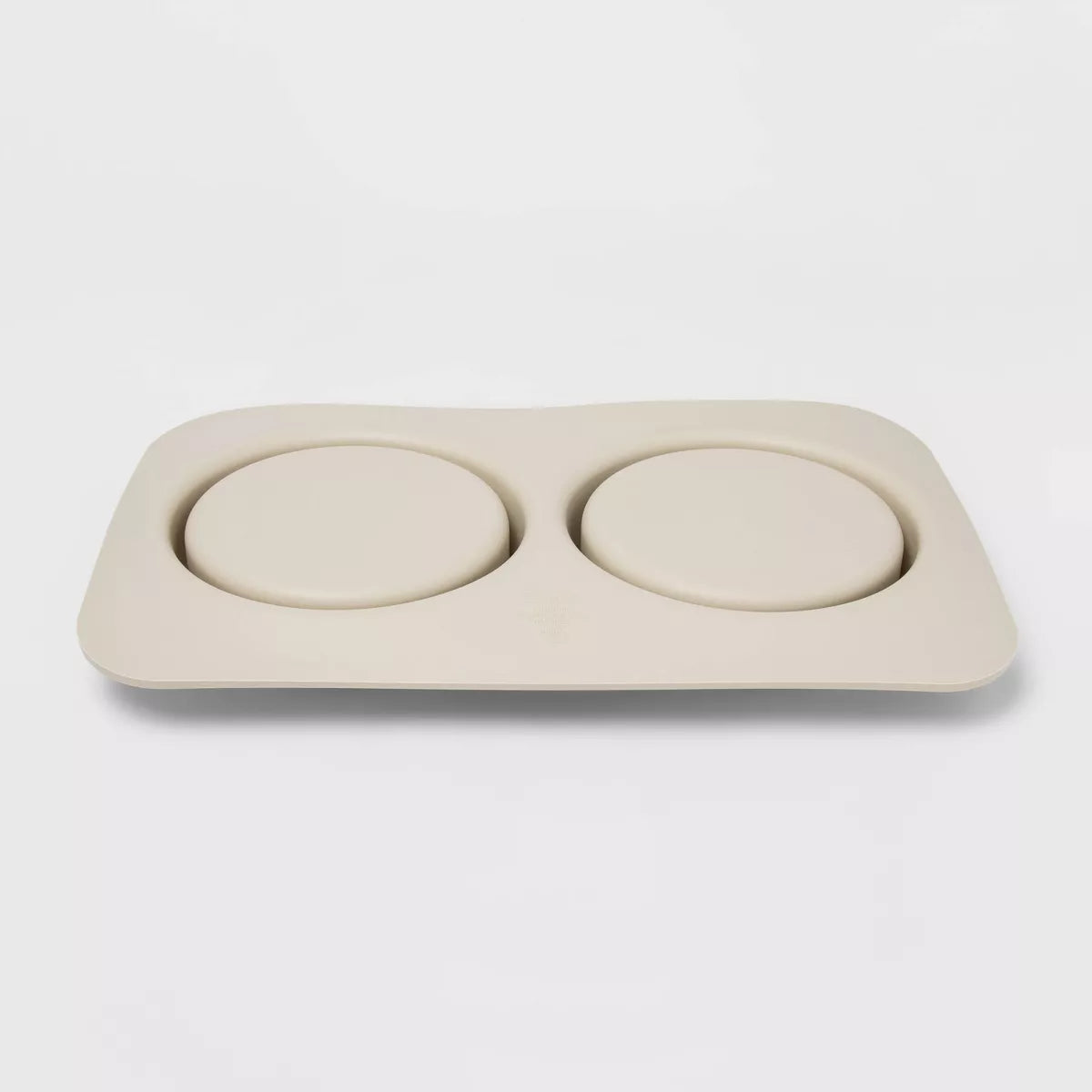 Silicone Pet Mat + Stainless Steel Double Diner - 3.5 Cups - Boots & Barkley™