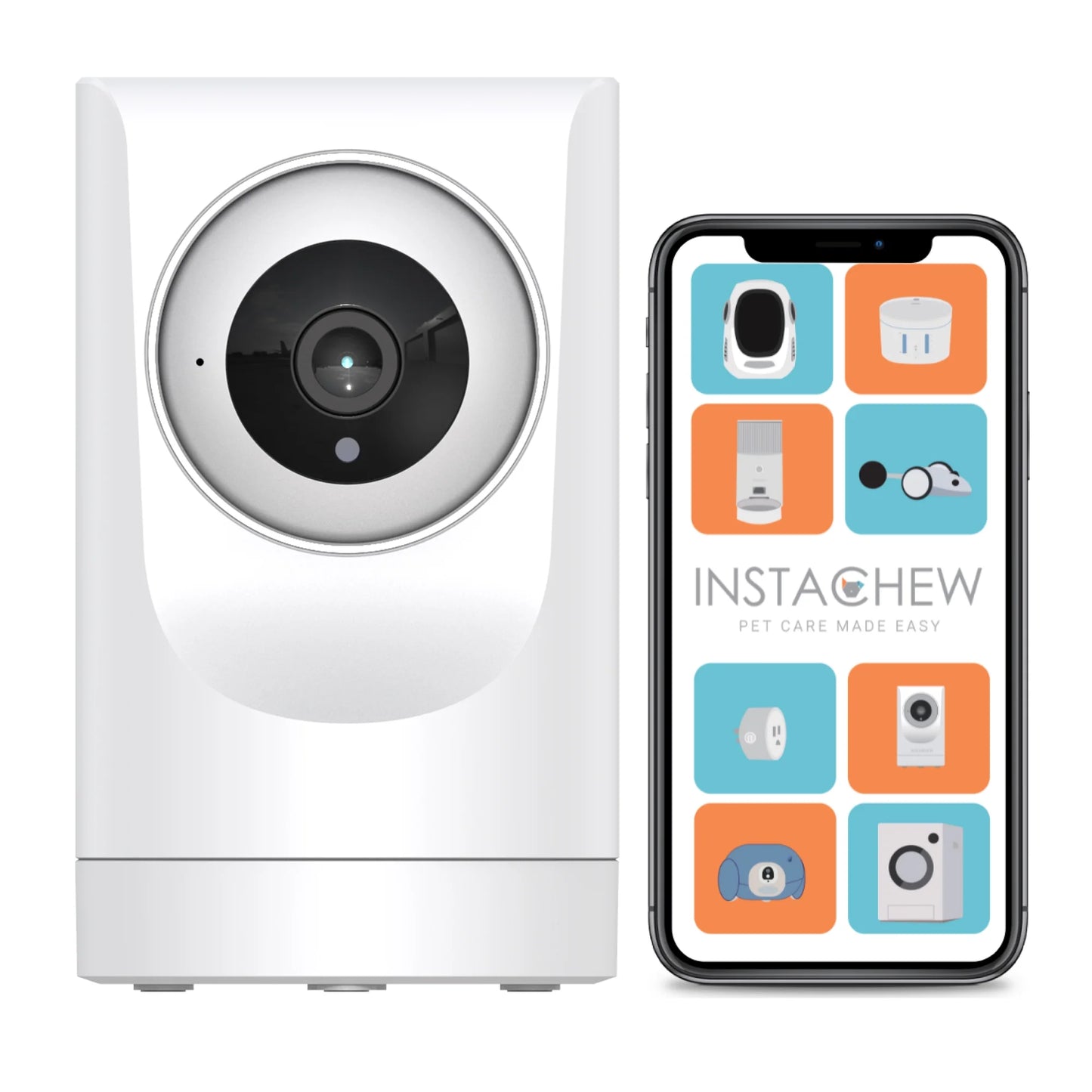 (2 Pack) Purrsight 360° Smart Wireless Pet 1080P HD Video Camera 2-Way Audio Mobile App Indoor Security