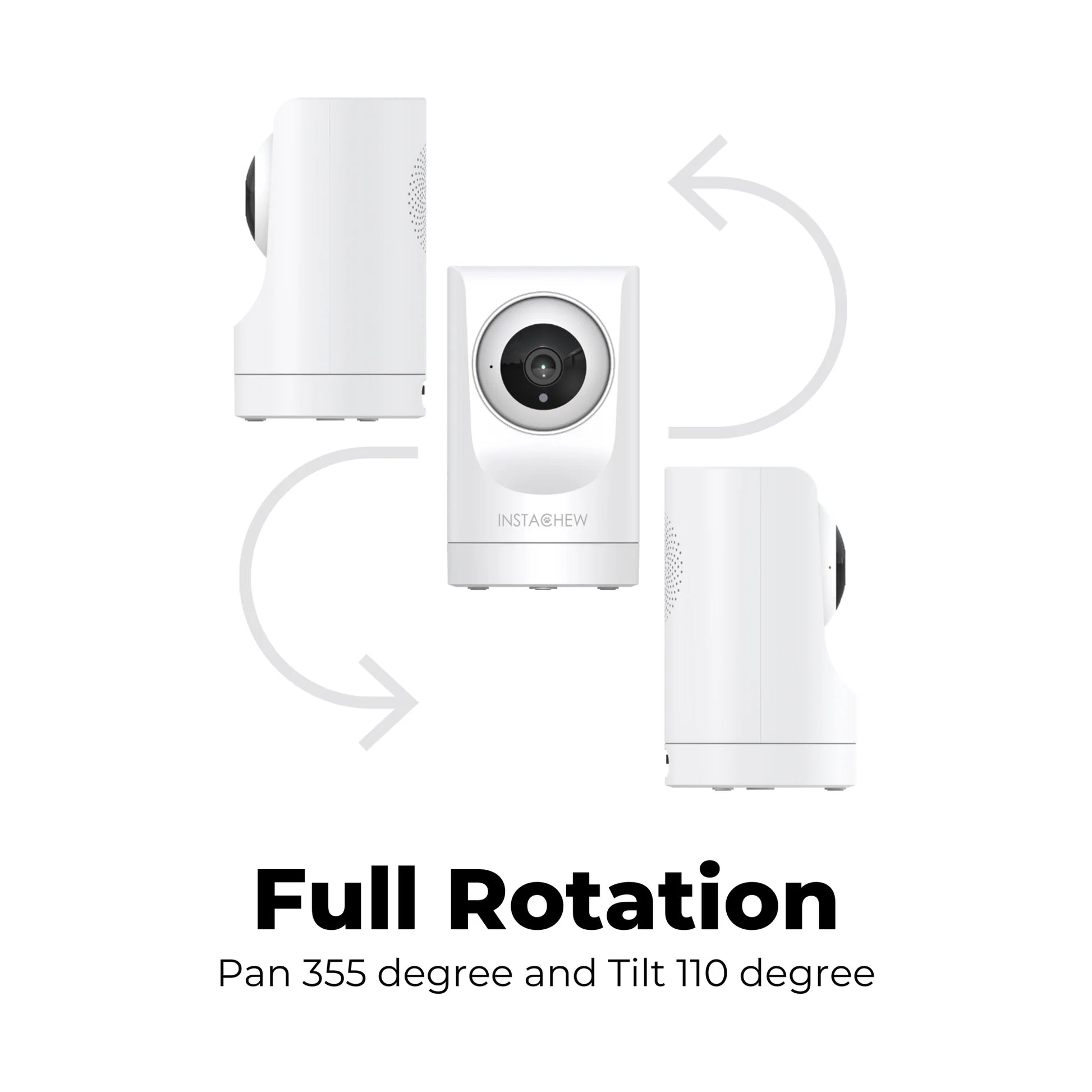 (2 Pack)  Purrsight 360° Smart Wireless Pet 1080P HD Video Camera 2-Way Audio Mobile App Indoor Security