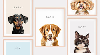 Custom Pet Portraits, Watercolour Pet Painting, Digital Painted from Photo, Pet Memorial Gif, Pet Gifts